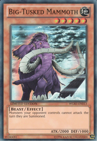 Big-Tusked Mammoth [WGRT-EN013] Super Rare