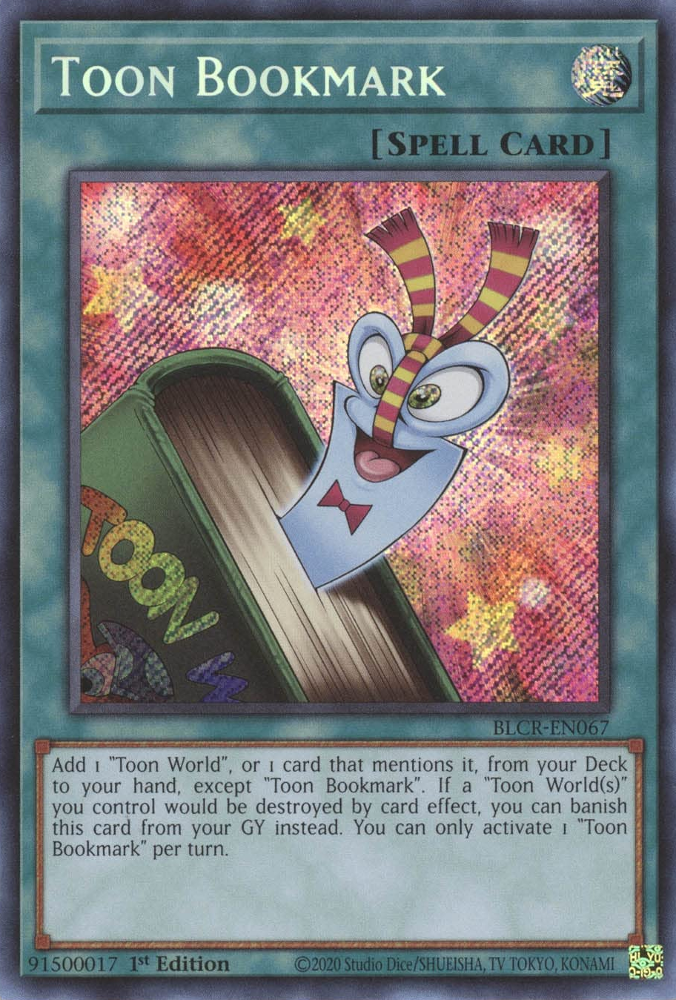 Toon Bookmark [BLCR-EN067] Secret Rare