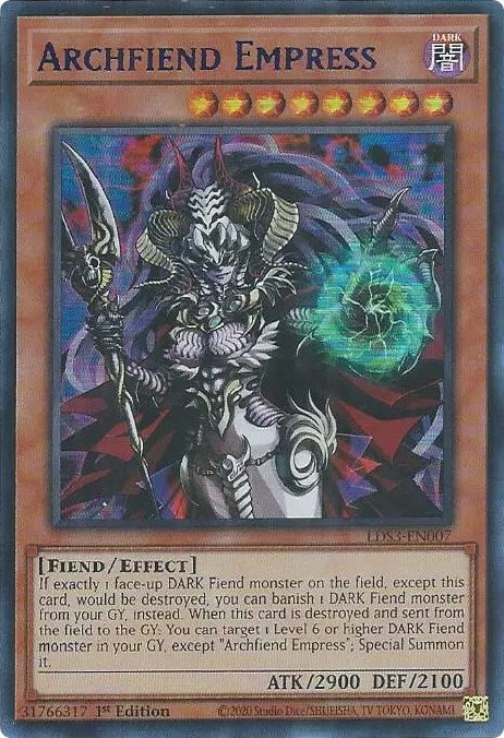 Archfiend Empress (Blue) [LDS3-EN007] Ultra Rare