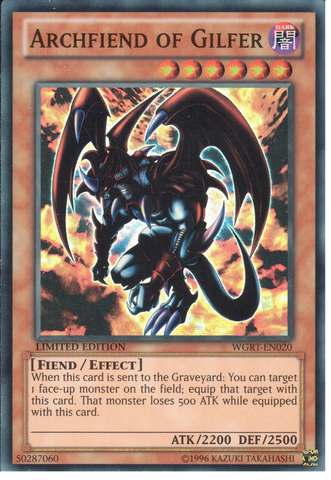 Archfiend of Gilfer [WGRT-EN020] Super Rare