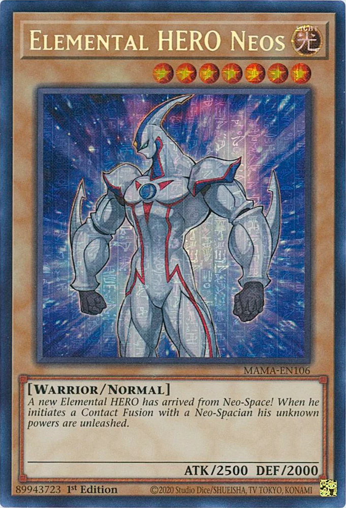 Elemental HERO Neos [MAMA-EN106] Ultra Pharaoh's Rare