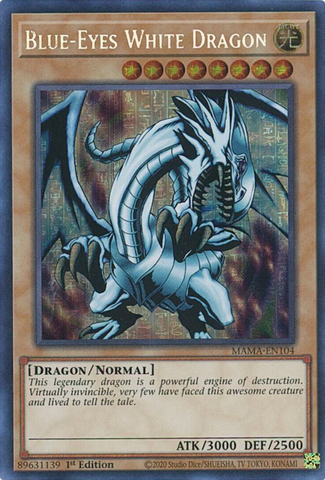 Blue-Eyes White Dragon [MAMA-EN104] Ultra Pharaoh's Rare