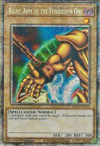 Right Arm of the Forbidden One [BLCR-EN104] Starlight Rare