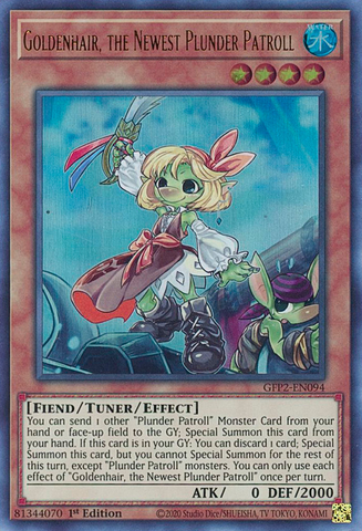 Goldenhair, the Newest Plunder Patroll [GFP2-EN094] Ultra Rare